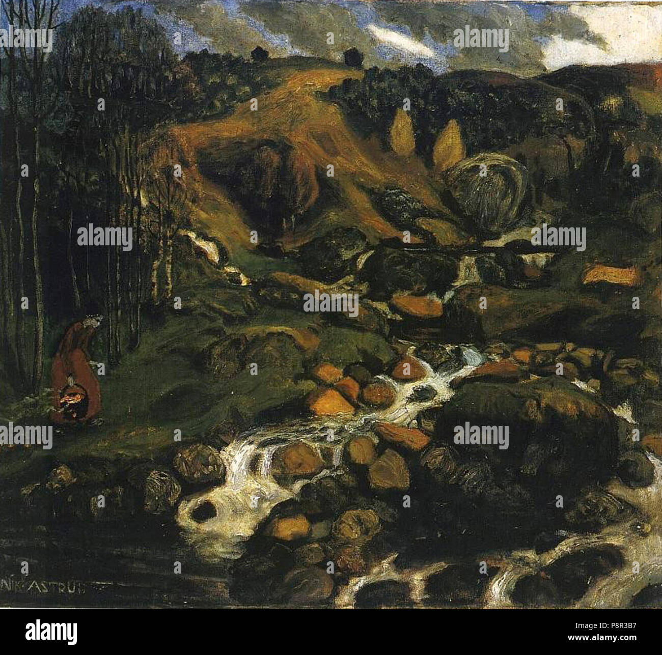 . 41 Astrup Varmen kommer ho jorden Foto Stock