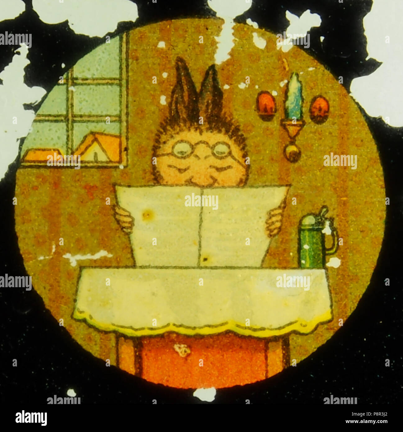 . 547 sorpresa cambiando da coniglio all'uomo immagine 4 Foto Stock