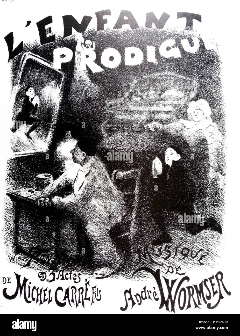. 30 Adolphe Willette poster per L'Enfant prodigue Foto Stock