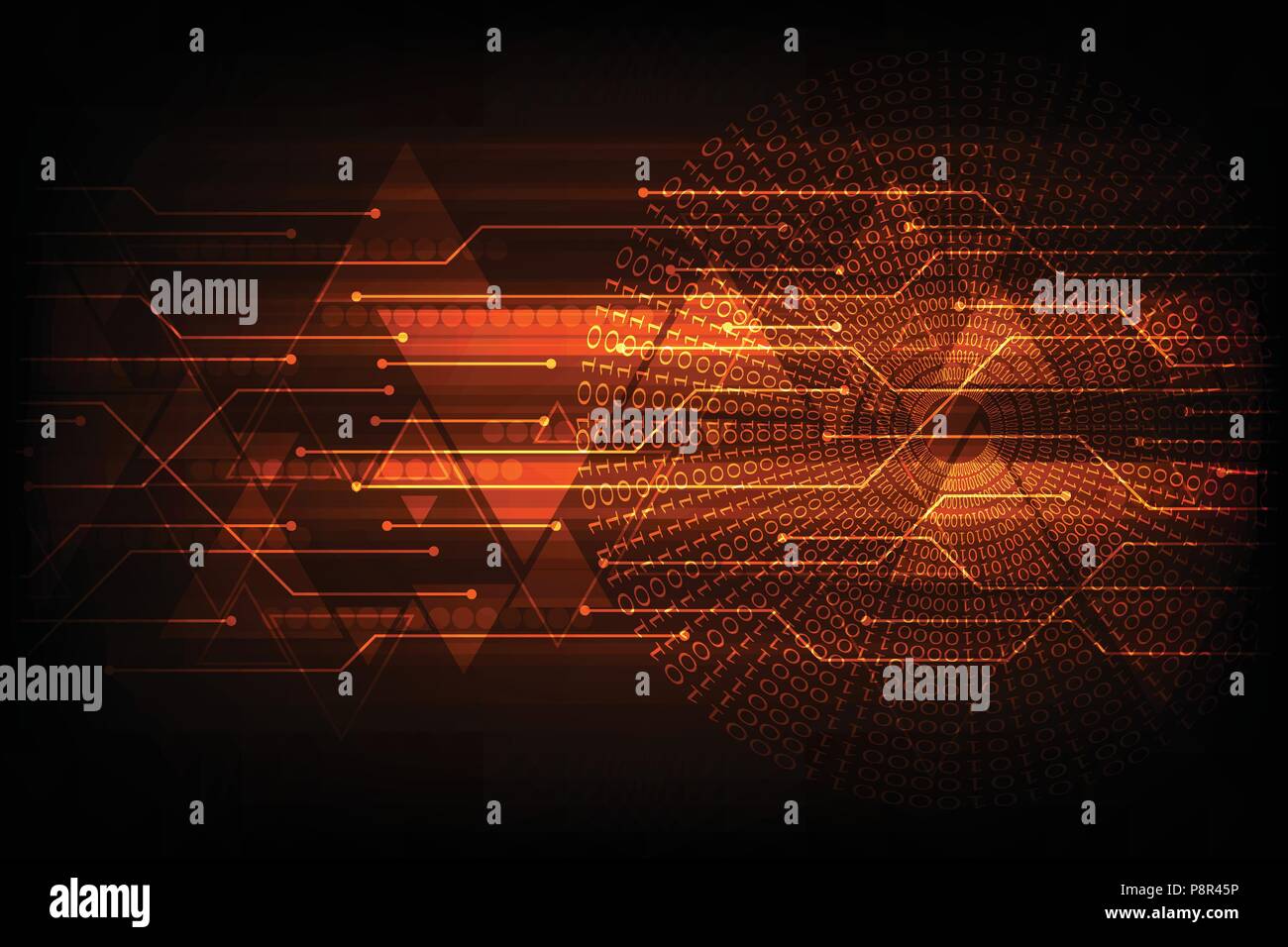 Tecnologia del vettore di progettazione del circuito. Illustrazione Vettoriale