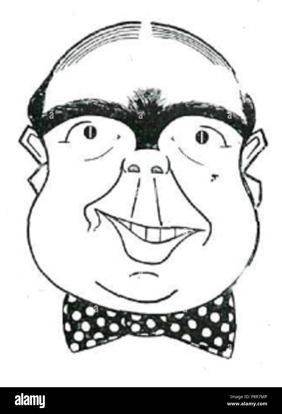 48 Autocaricatura de Juan Alcalá del Olmo Foto Stock