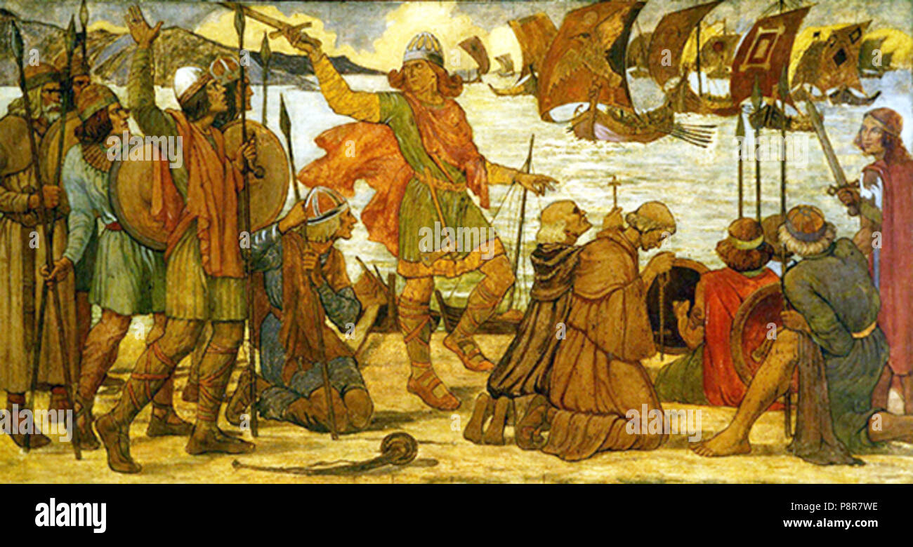 . 573 Vichinghi 841 a Dublino Foto Stock