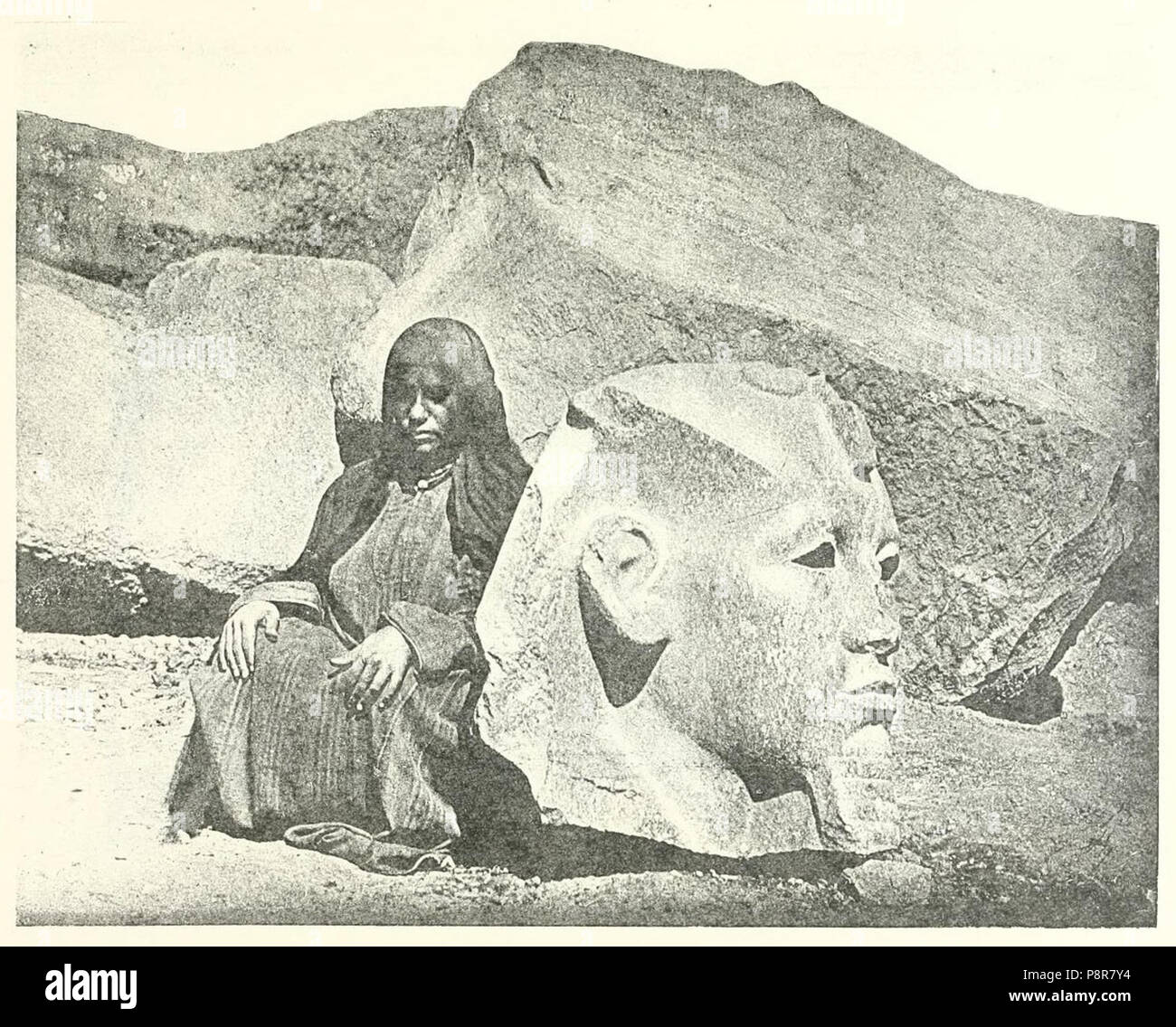 . 532 statua Amenemhat III Hyksos Naville 02 Foto Stock