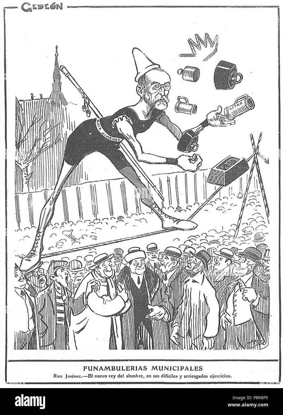 292 Funambulerías municipales, de Moya Foto Stock