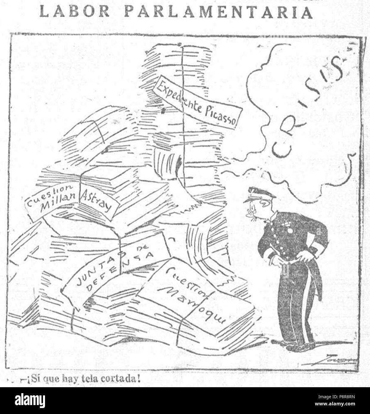 . 397 parlamentaria manodopera, de Tovar Foto Stock