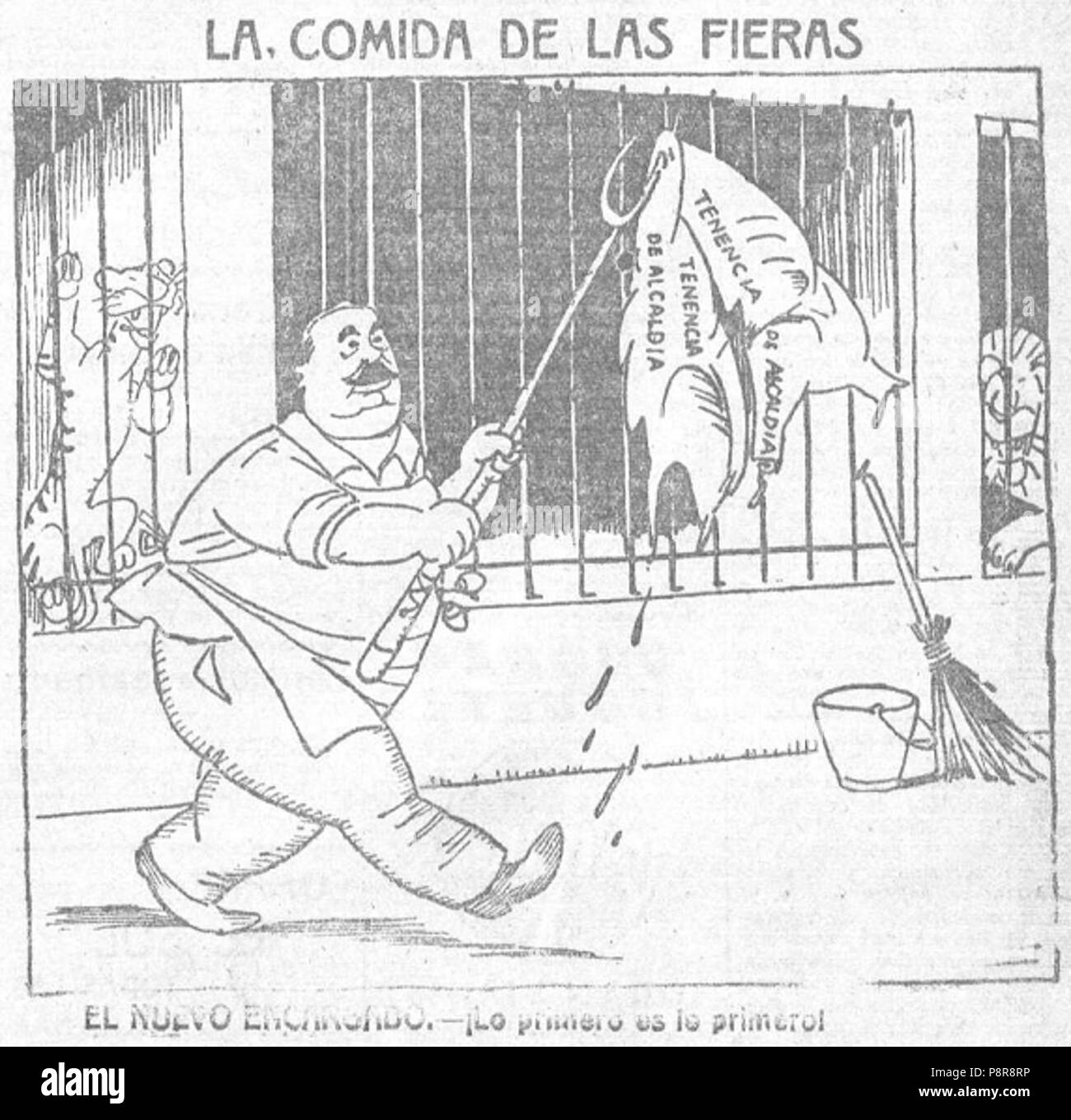 . 382 La comida de las fieras, de Tovar Foto Stock