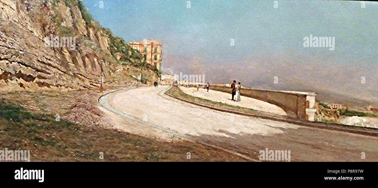 . 1 "Corso Vittorio Emanuele di Napoli" (1890) di Fulvio Tessitore Foto Stock