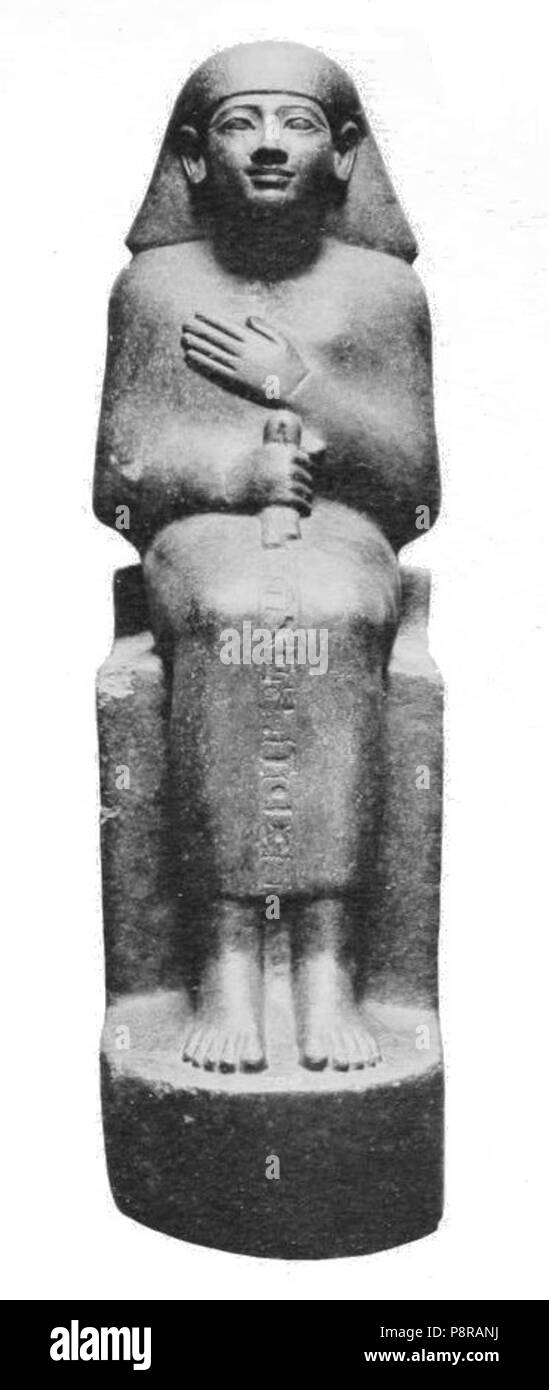 . 532 statua Menkheperraseneb EA708 Budge Foto Stock