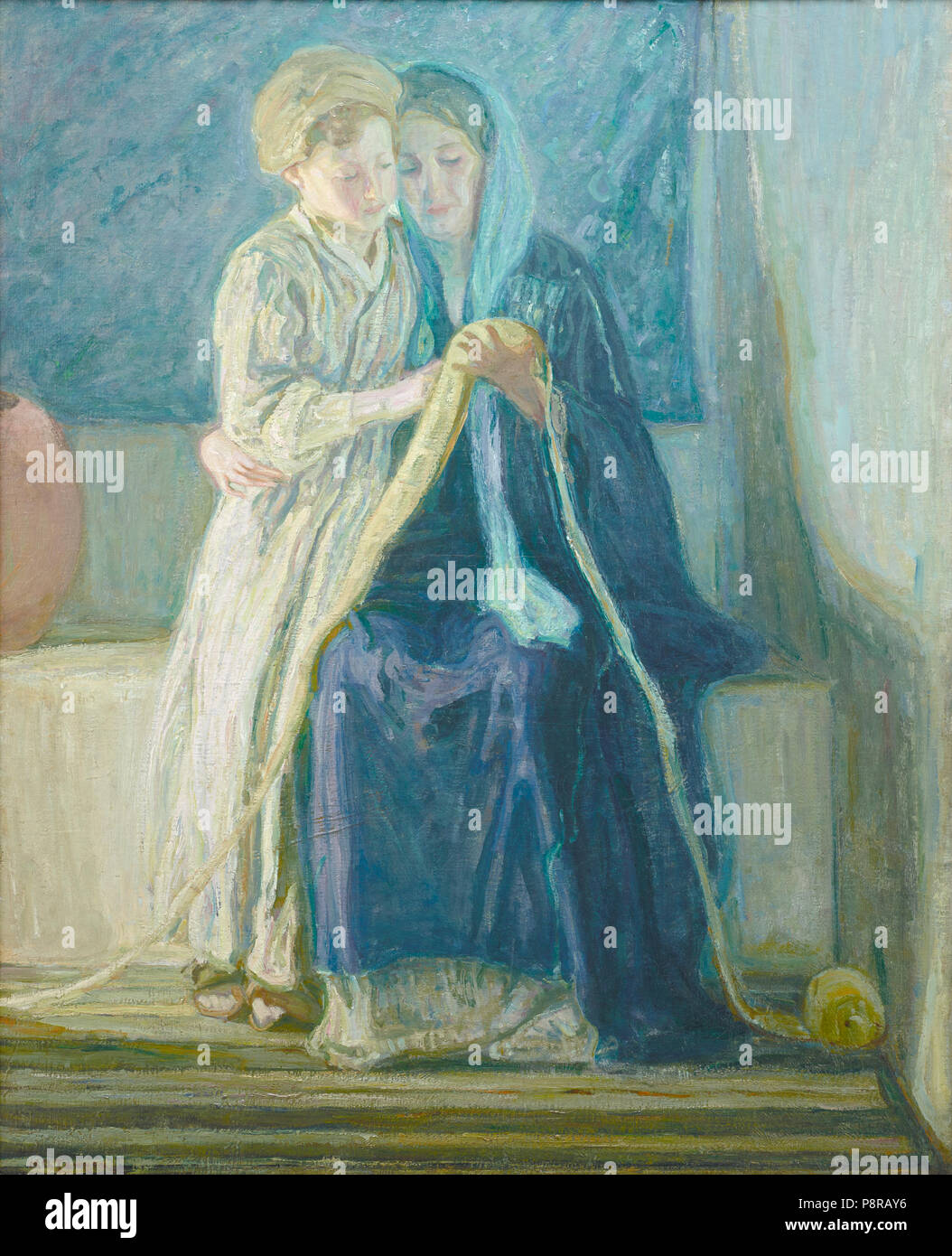 . 549 Cristo e sua madre a studiare le scritture da Henry Ossawa Tanner Foto Stock