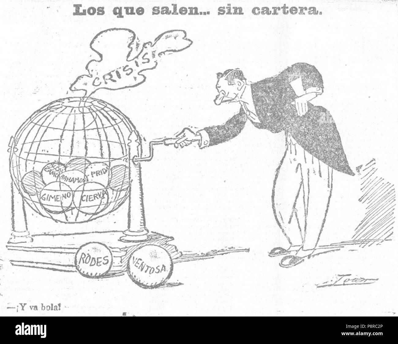 . 405 Los que salen... peccato cartera, de Tovar Foto Stock