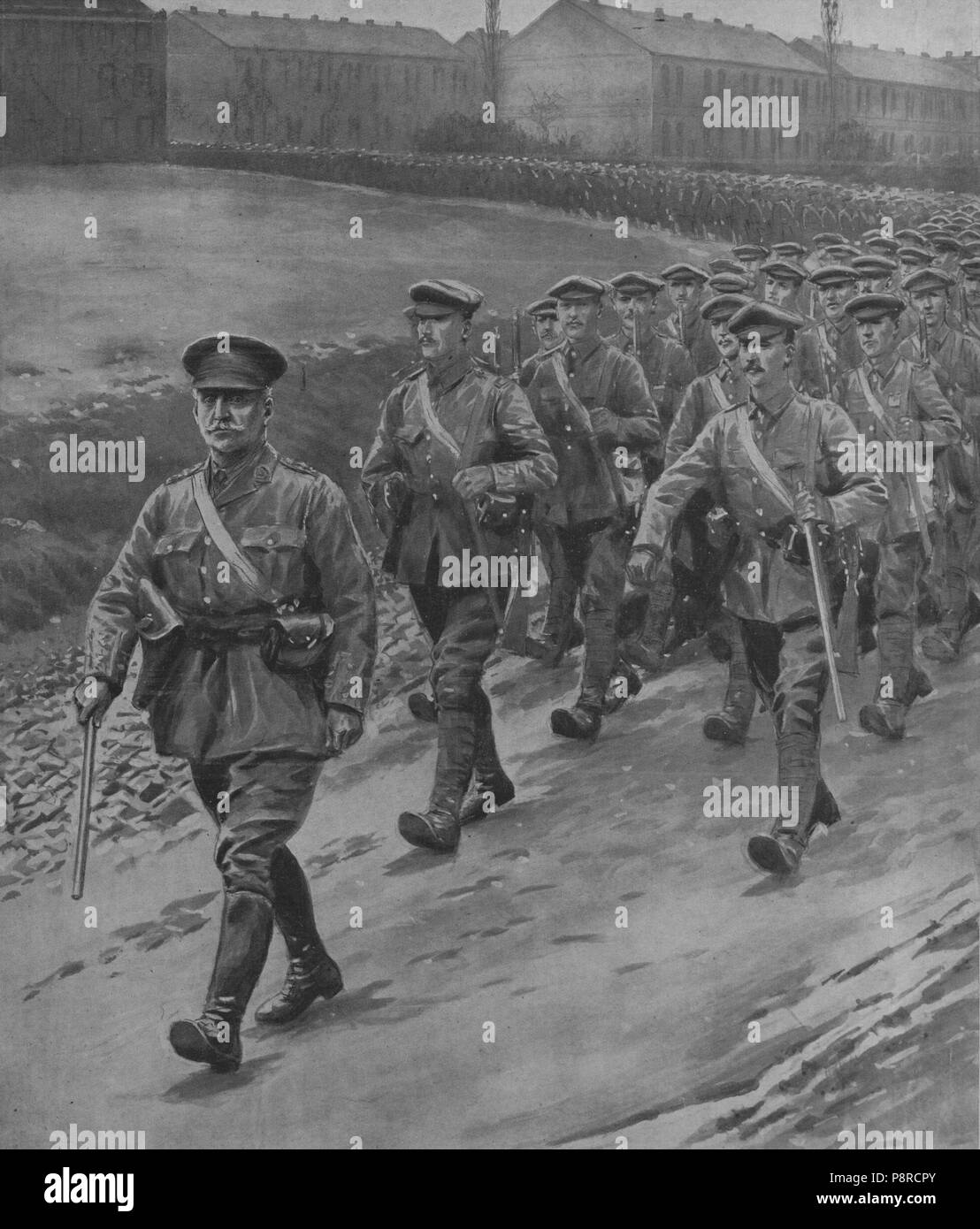 . 584 William Redmond portando i soldati irlandesi durante la Prima Guerra Mondiale Foto Stock