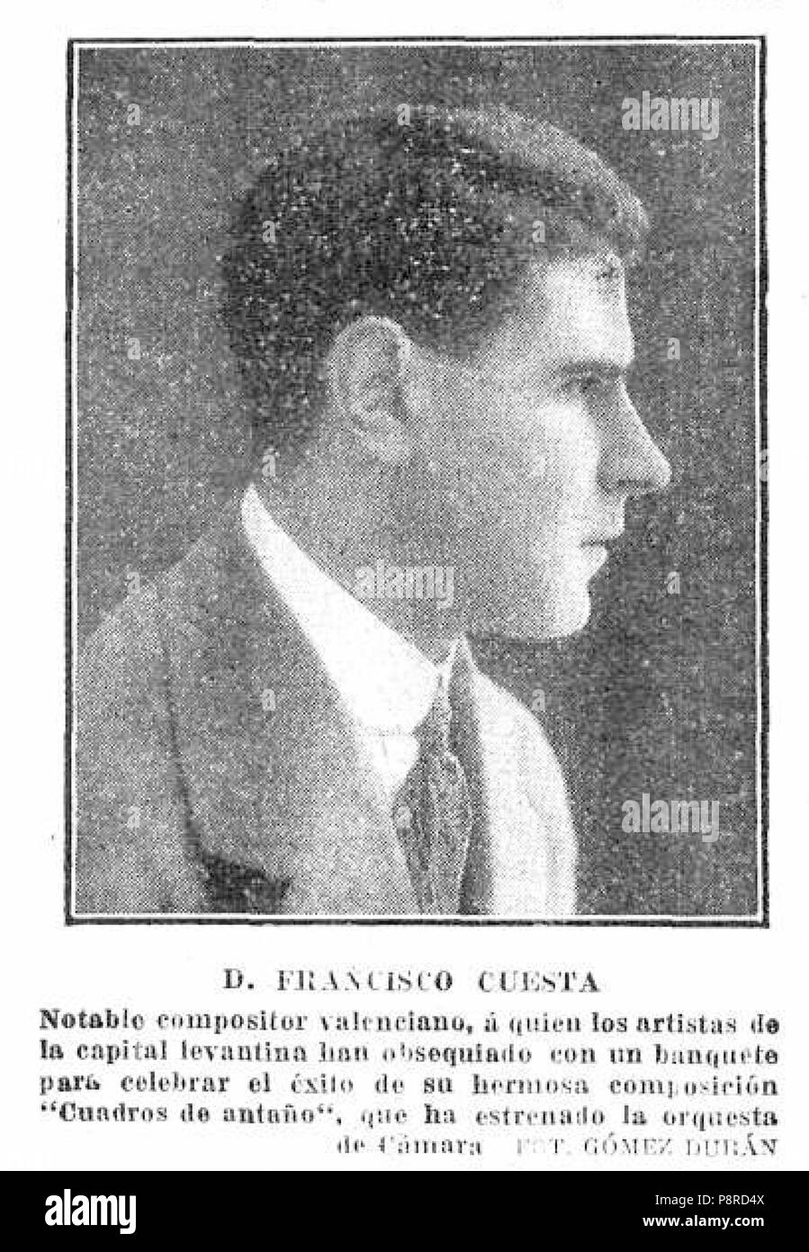 289 Francisco Cuesta de Gómez Durán, Mundo Gráfico, 12-04-1916 Foto Stock