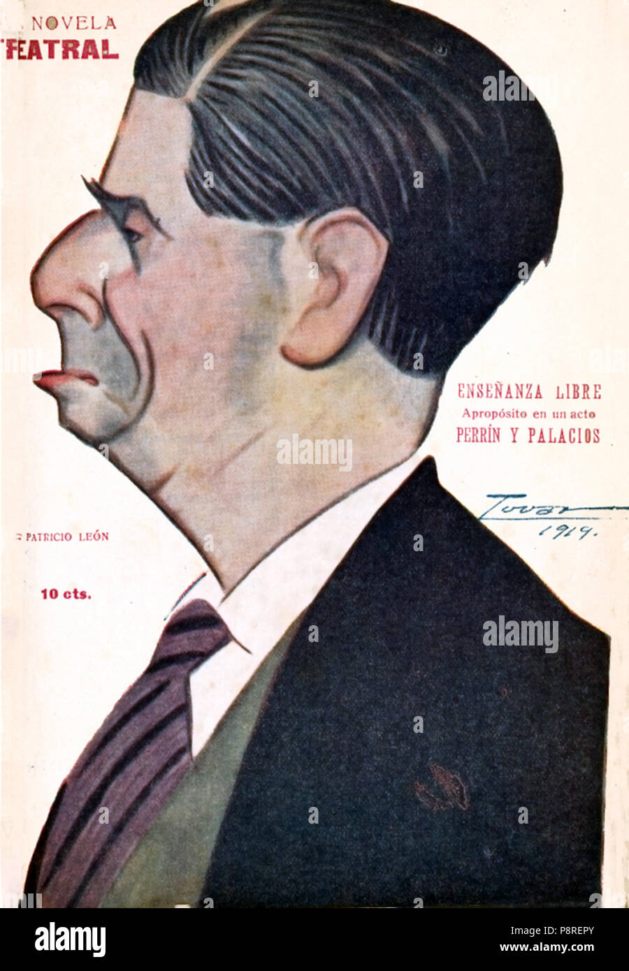 17 1919-08-31, La Novela Teatral, Patricio León, Tovar Foto Stock