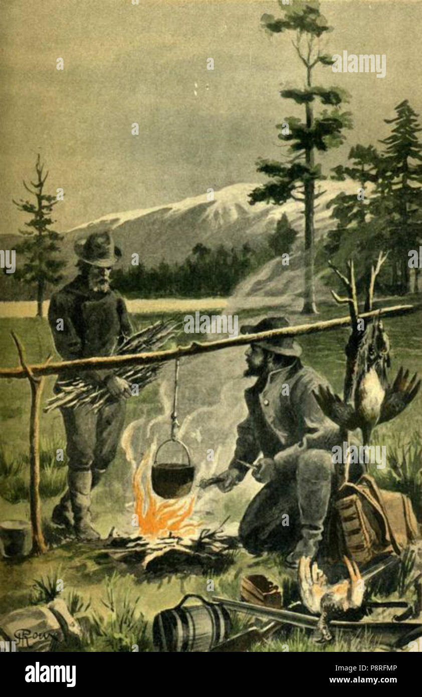 . 4 'Il vulcano d'Oro" di George Roux 39 Foto Stock