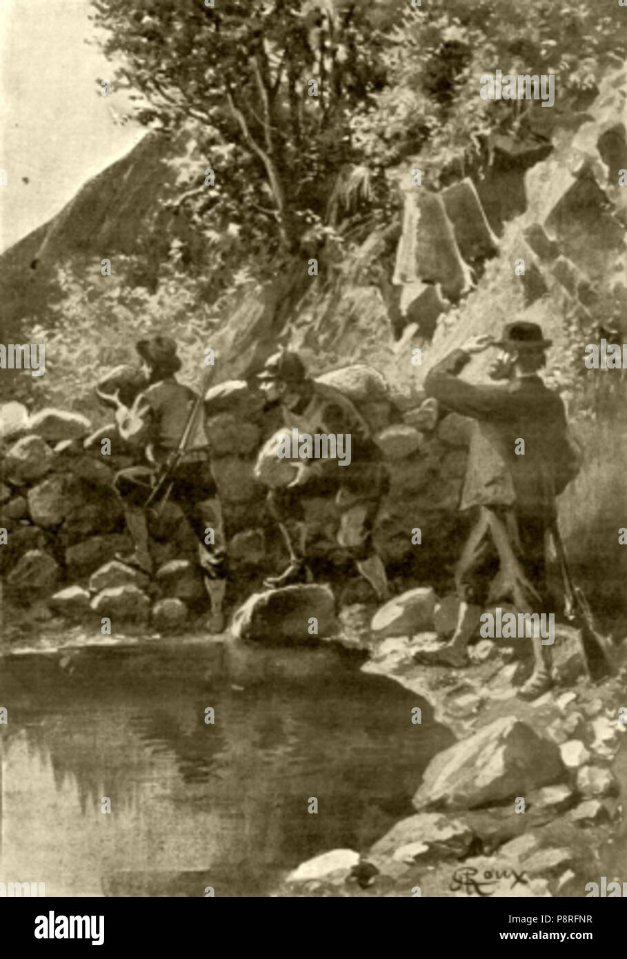 . 4 'Il vulcano d'Oro" di George Roux 53 Foto Stock