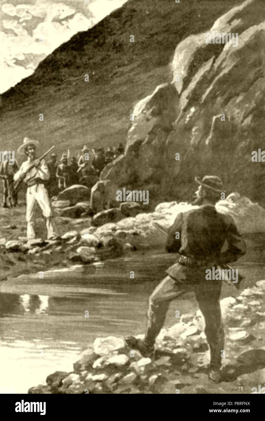 . 4 'Il vulcano d'Oro" di George Roux 54 Foto Stock