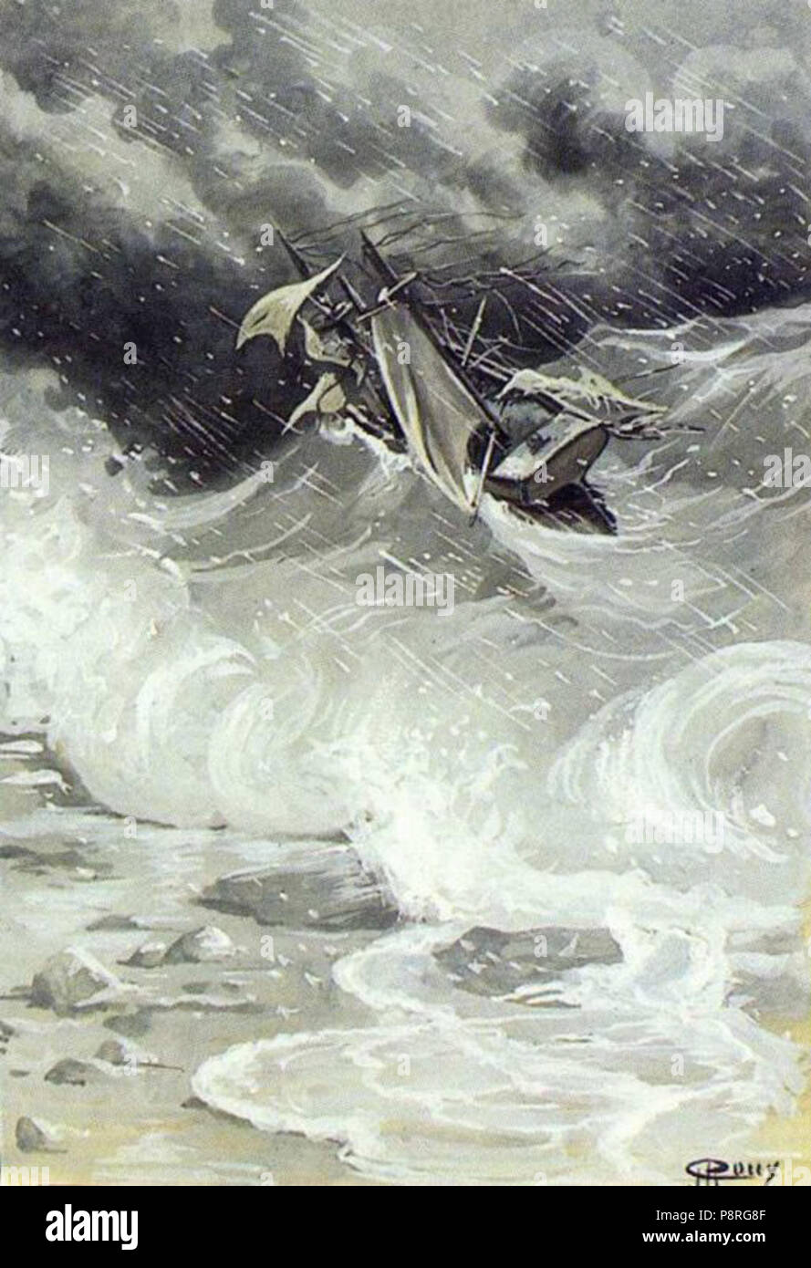 . 5 " Il Serpente Marino' da George Roux 31 Foto Stock