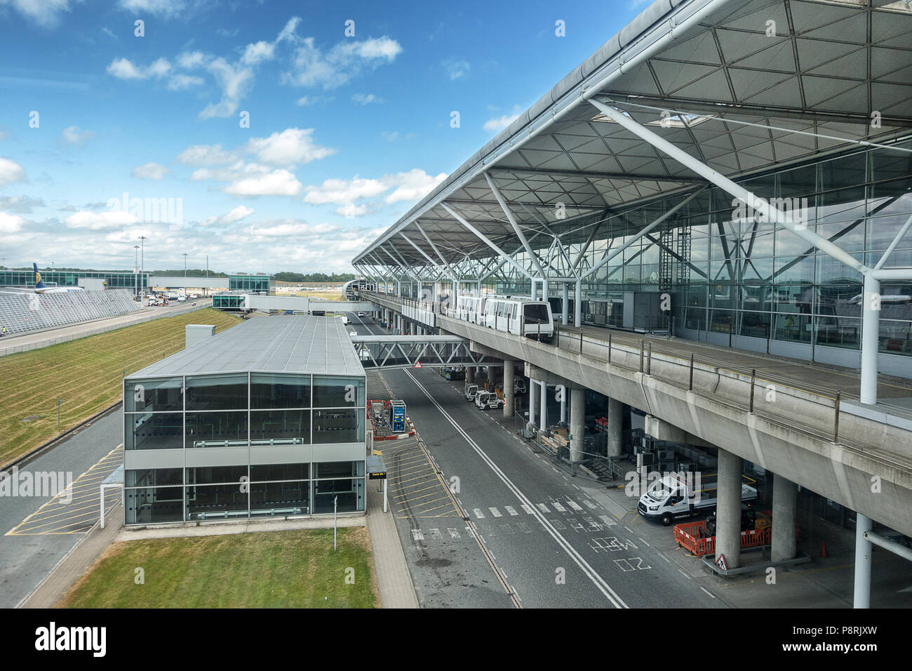 Dall'Aeroporto Stansted di Londra in Essex, Inghilterra Foto Stock
