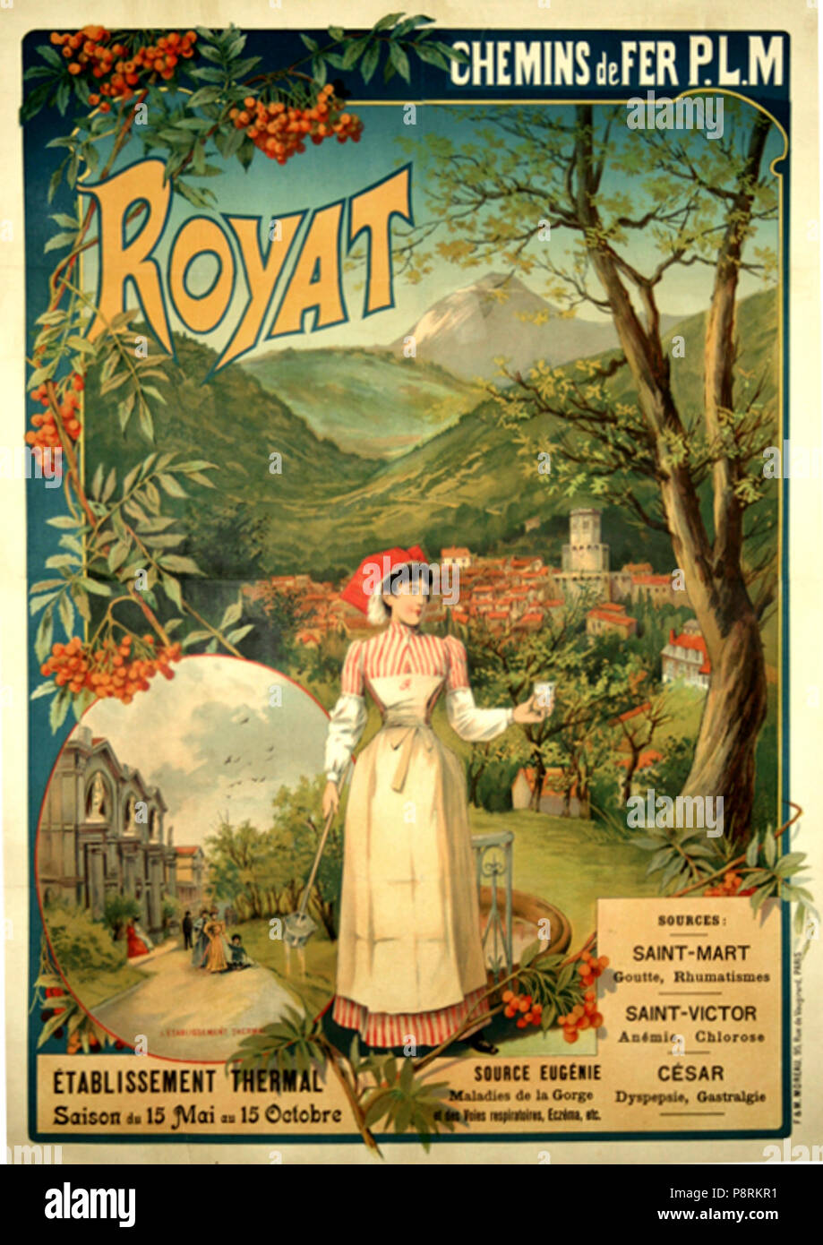 . 31 PLM Affiche Royat Foto Stock