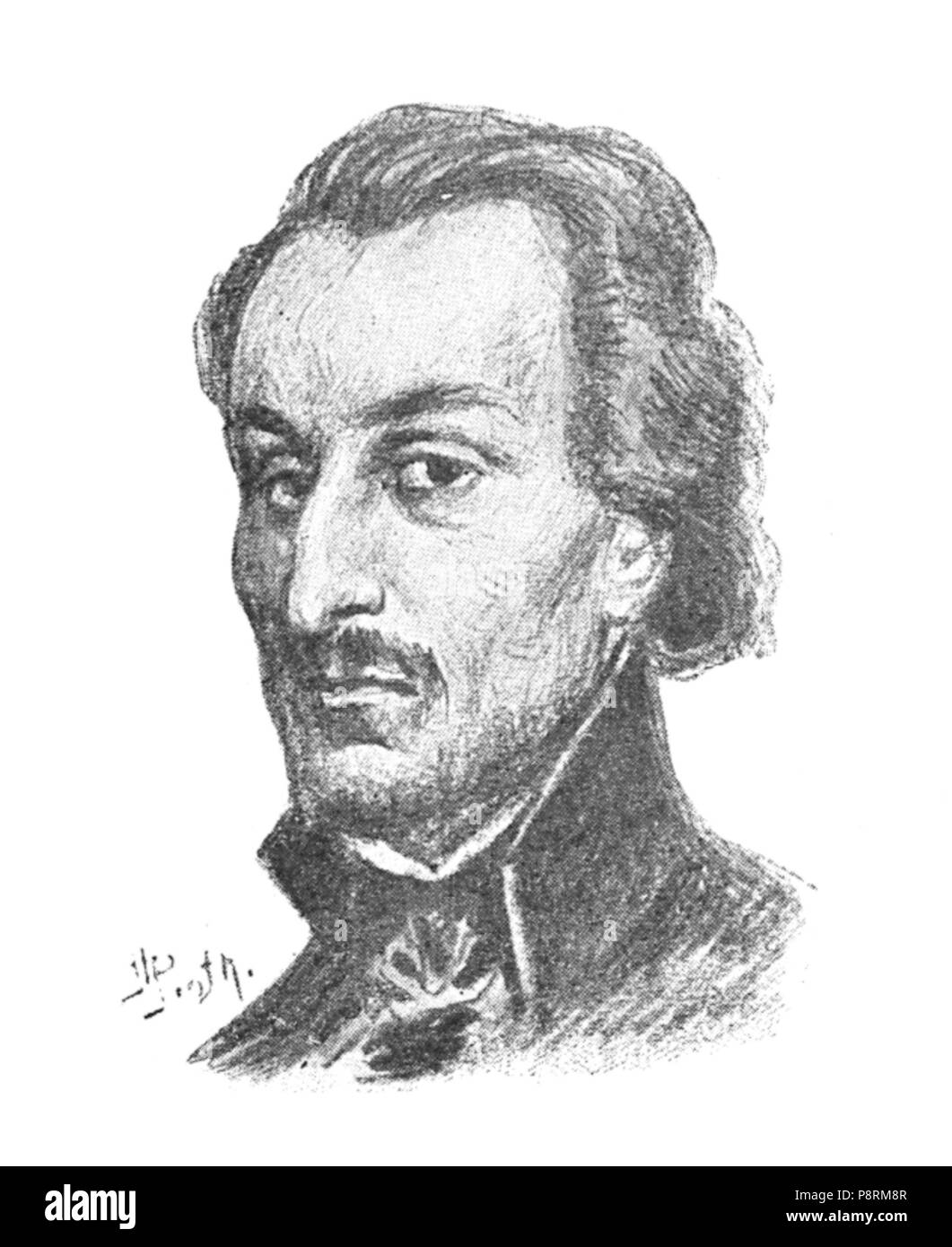 32 Album pisarzy polskich page043 - Piotr Skarga Pawęski Foto Stock