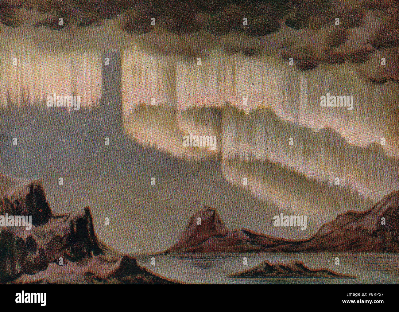 . 44 Aurora in forma di drappeggi osservata a Port Foulke, Groenlandia Foto Stock