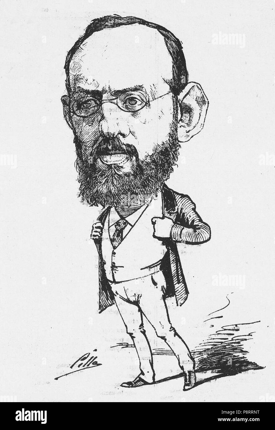 10 1884-09-14, Madrid Cómico, de Cilla, Manuel Ossorio y Bernard (ritagliate) Foto Stock