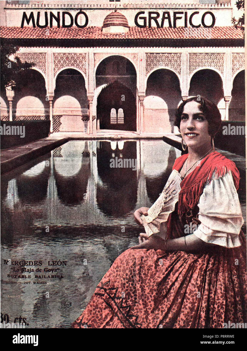 17 1918-10-16, Mundo Gráfico, Mercedes León, Walken Foto Stock
