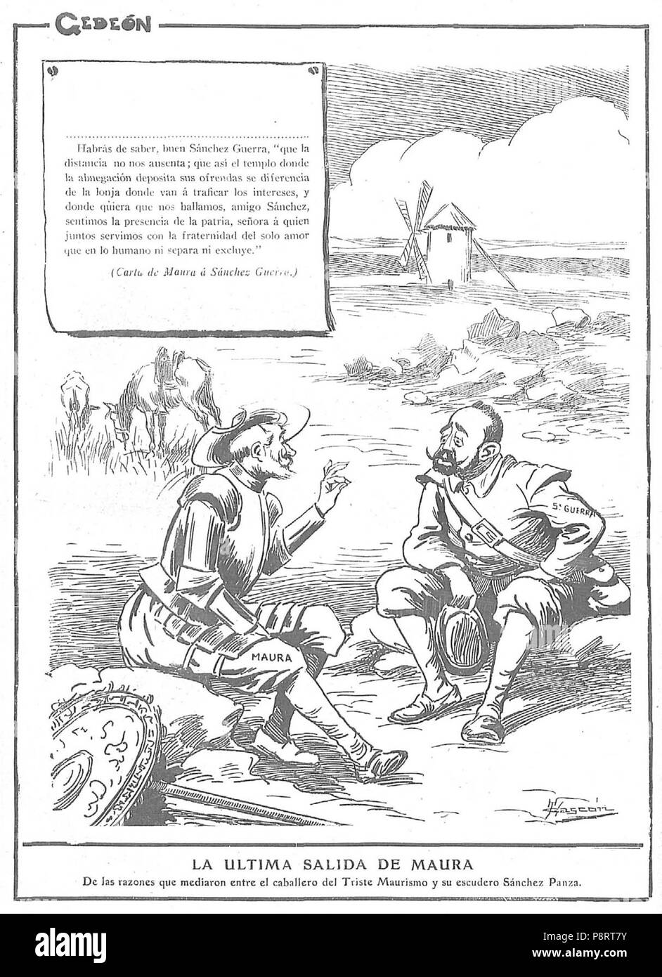 16 1911-12-03, Gedeón, la última salida de Maura, Gascón Foto Stock