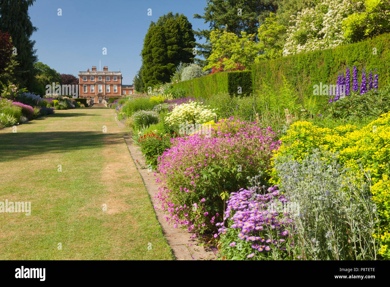 Newby Hall e giardini, Ripon, North Yorkshire, Regno Unito. Estate, luglio 2018. Foto Stock