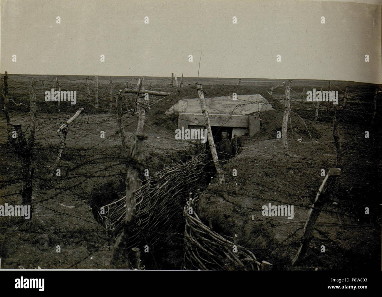 58 Betonierter Beobachtungsstand beim Feldjäger Battaglione Nro.32. (BildID 15521938) Foto Stock