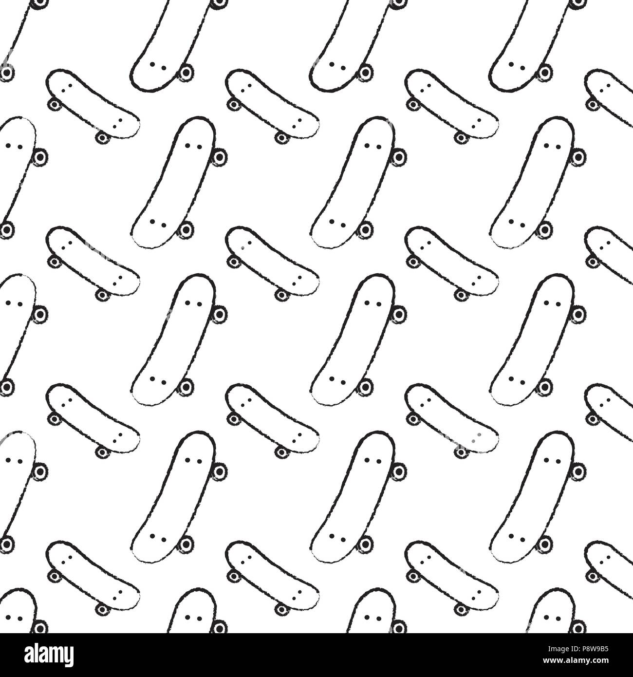 Grunge oggetto skateboard sport sfondo stile illustrazione vettoriale Illustrazione Vettoriale