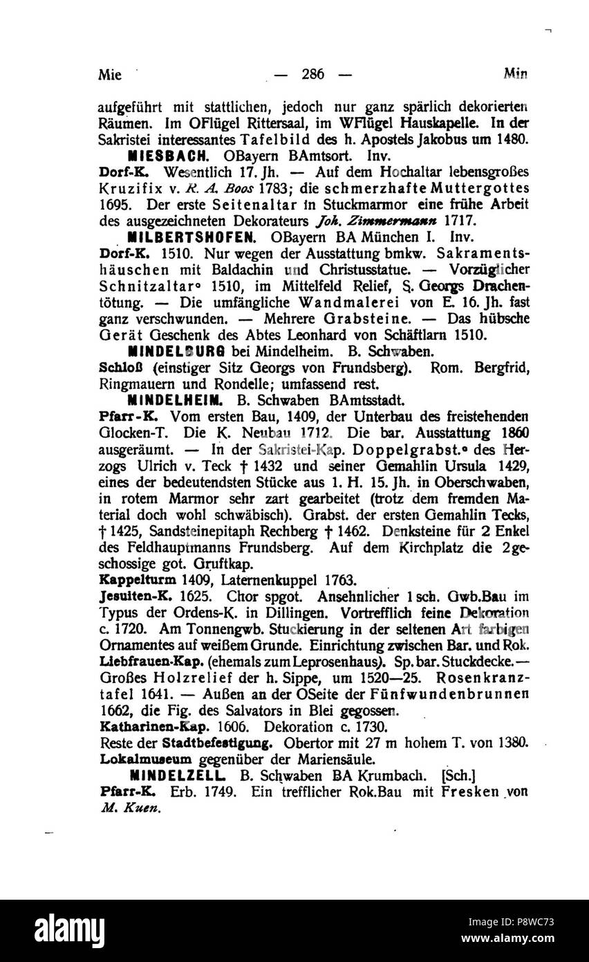 96 De Handbuch der deutschen Kunstdenkmäler III 301 Foto Stock