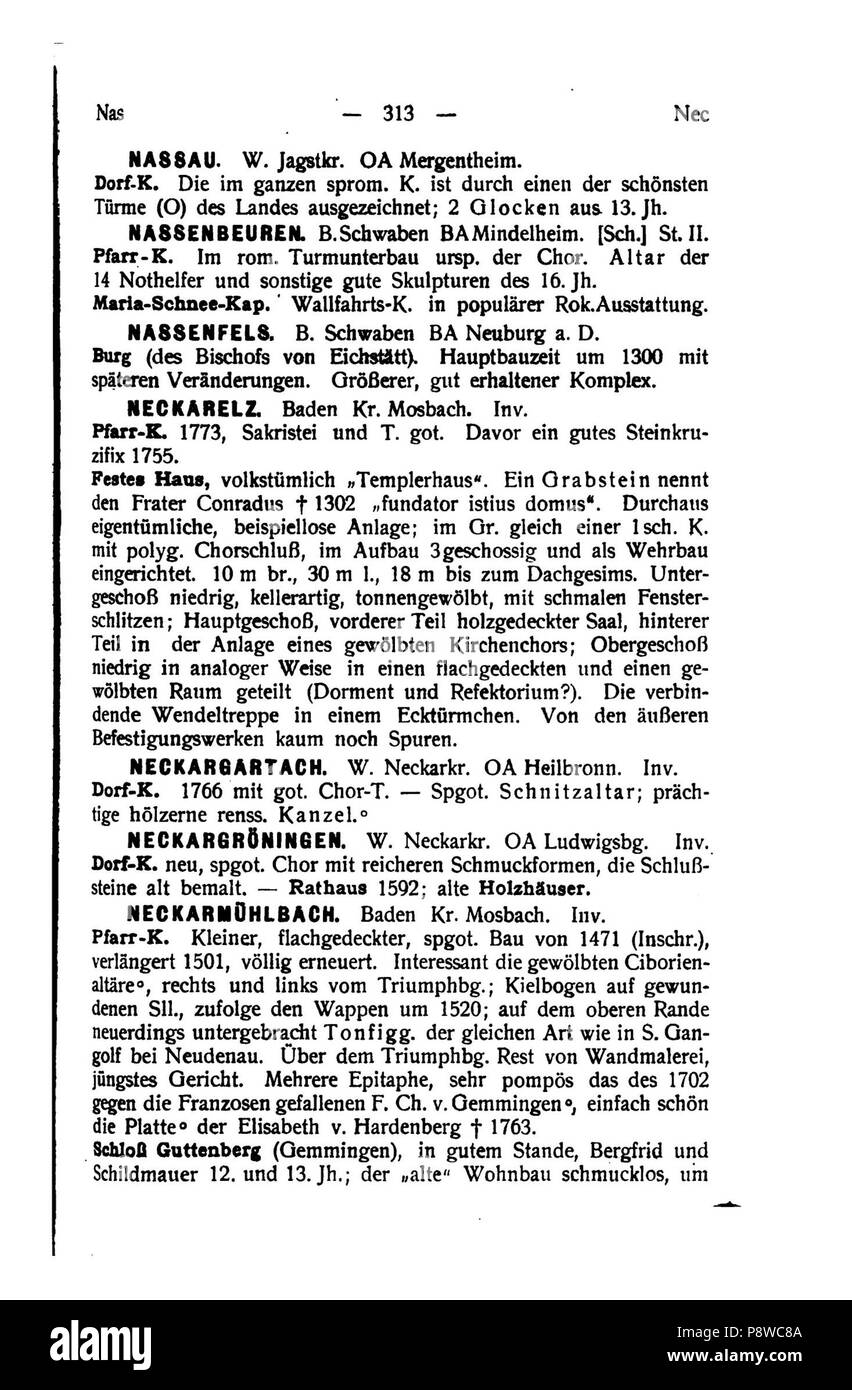 96 De Handbuch der deutschen Kunstdenkmäler III 328 Foto Stock