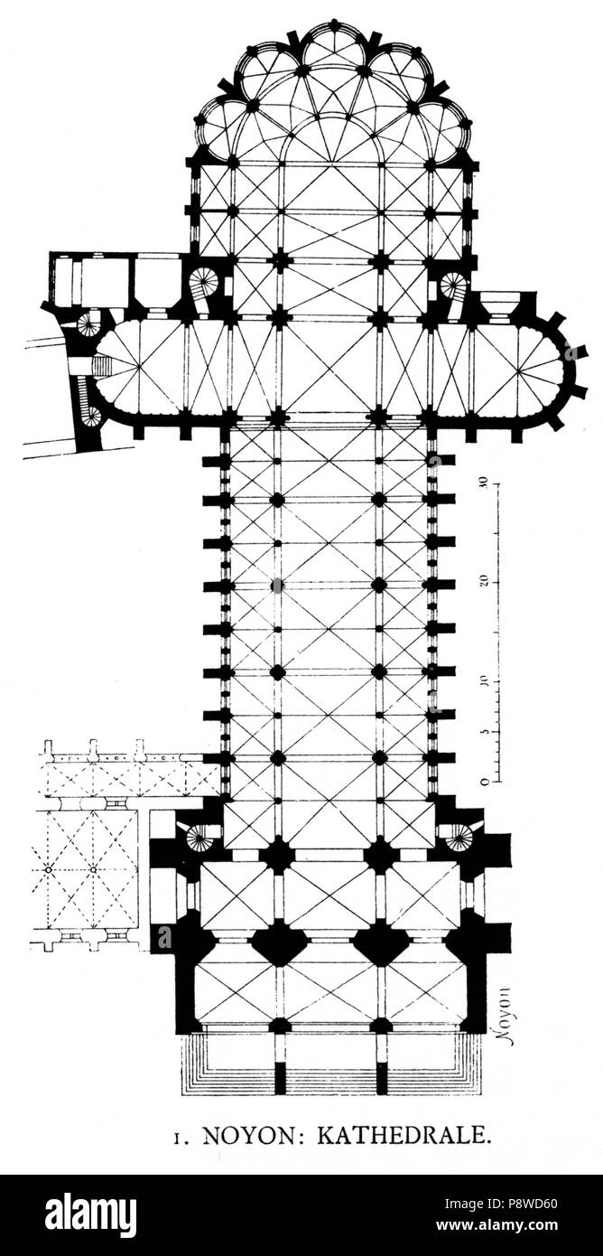 . 106 Dehio 361 Noyon Cathedrale Foto Stock