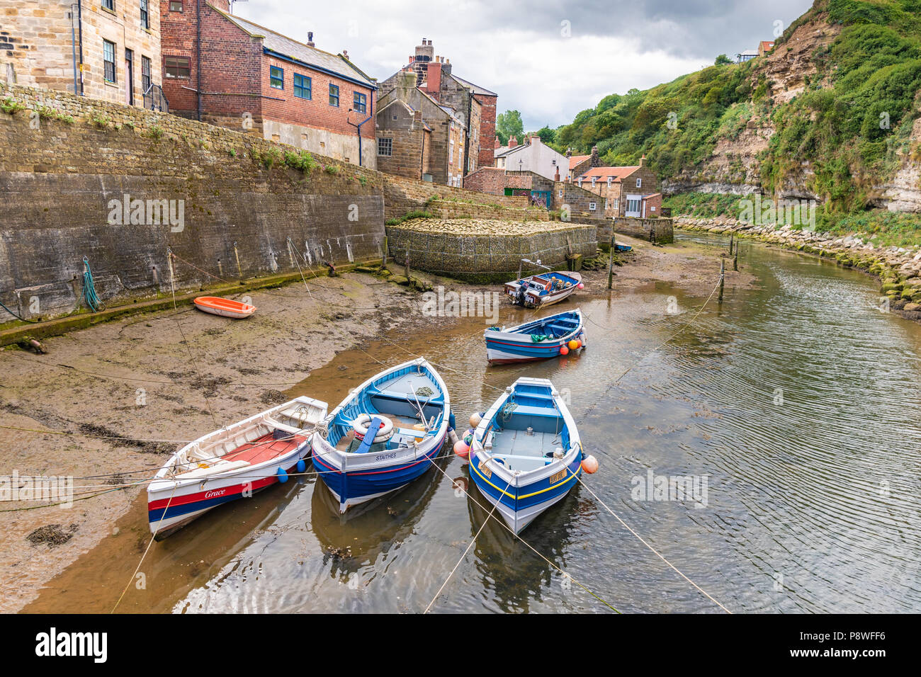 Staithes Beck, North Yorkshire Foto Stock