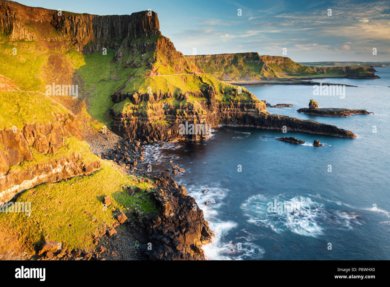 L'anfiteatro, Giant's Causeway Foto Stock
