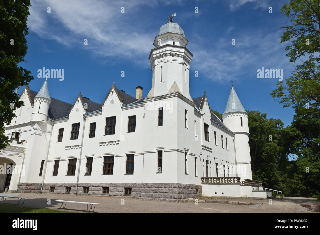 Il vecchio castello, Alatskivi, Estonia Foto Stock