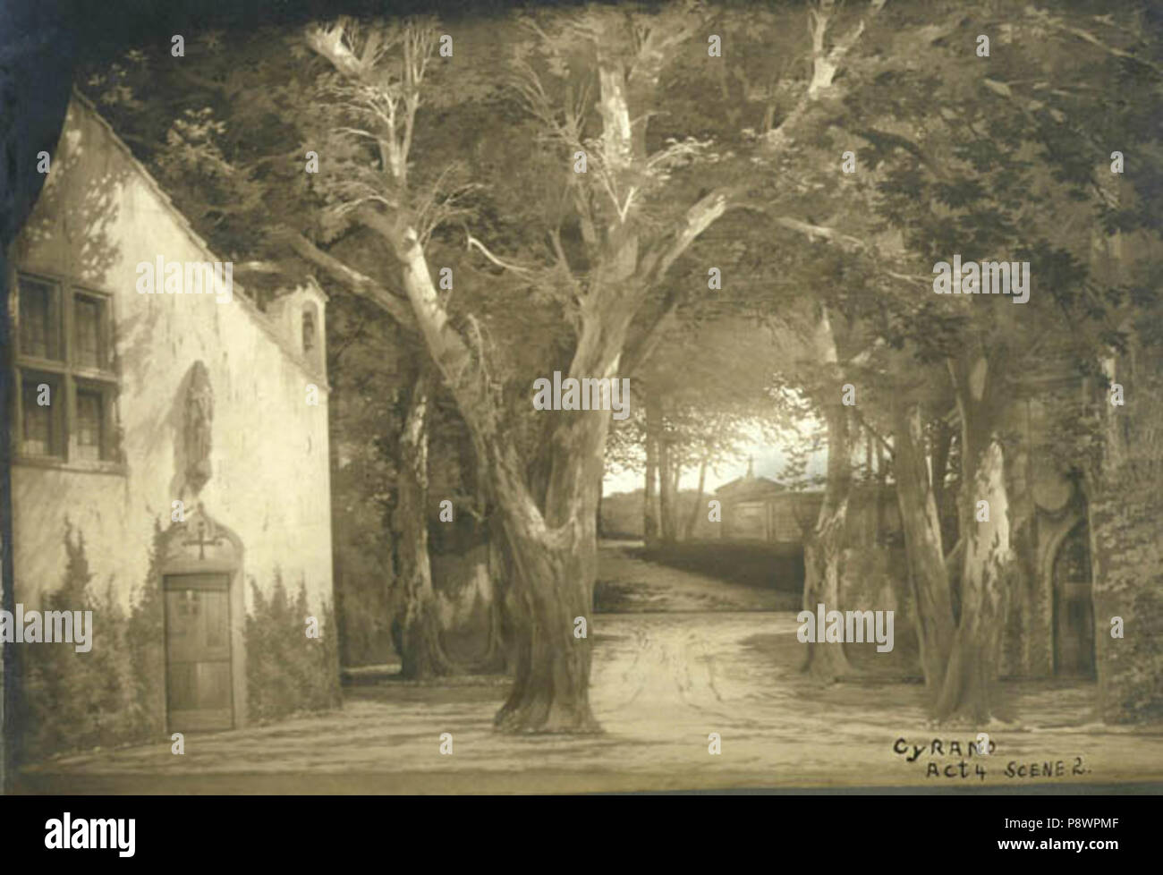 . 86 Cyrano Damrosch tappa regolare atto 4 scena 2 Foto Stock