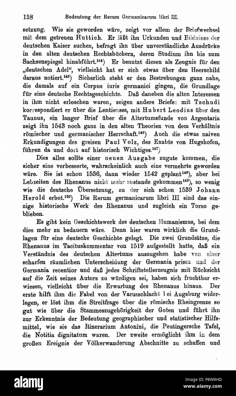 . 94 De Geschichtsauffassung 138 Foto Stock