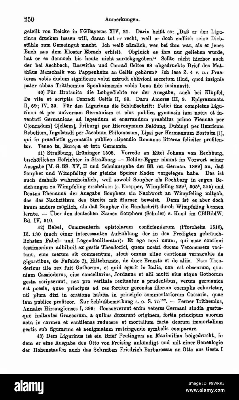 . 94 De Geschichtsauffassung 250 Foto Stock