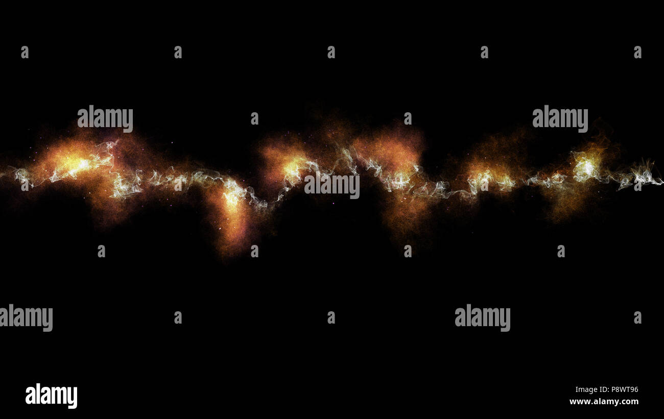 Particella di ballo sfondo astratto, particelle incandescenti modello di polvere, fumo colorato, colorato polvere, polvere dello sfondo. Foto Stock