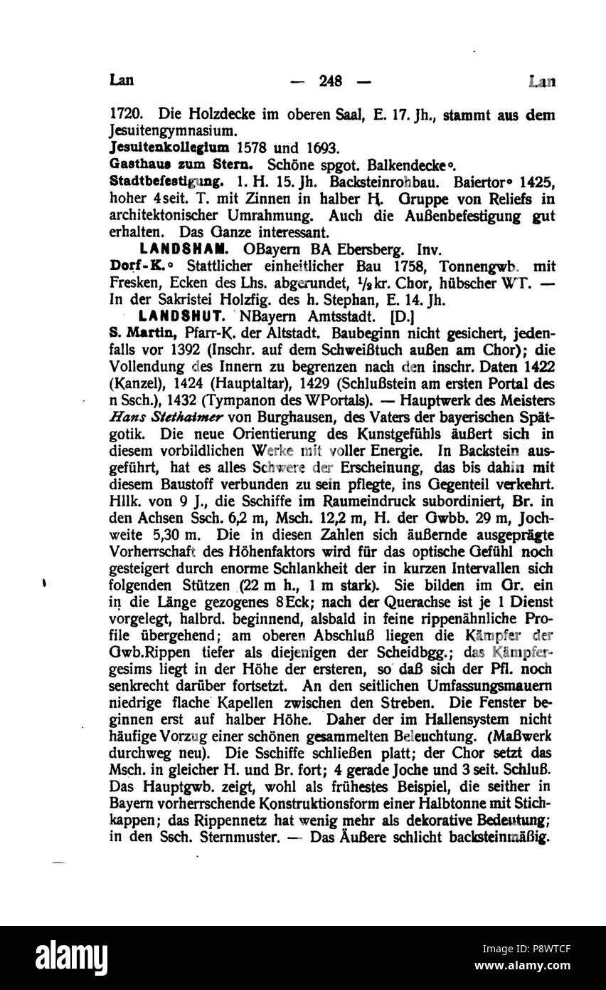 96 De Handbuch der deutschen Kunstdenkmäler III 263 Foto Stock