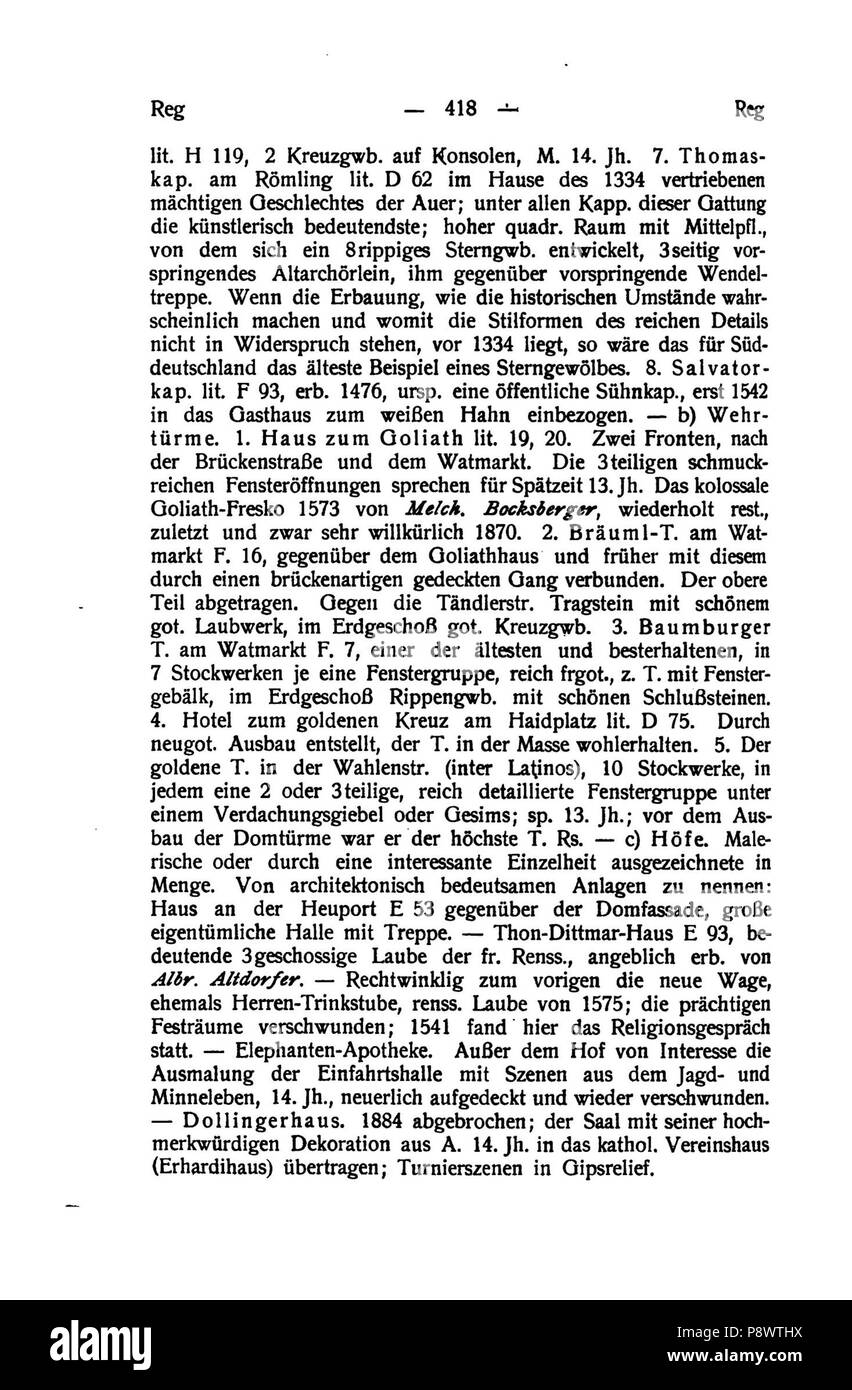 97 De Handbuch der deutschen Kunstdenkmäler III 433 Foto Stock