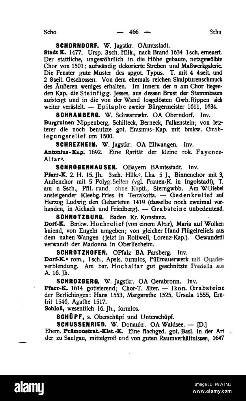 97 De Handbuch der deutschen Kunstdenkmäler III 481 Foto Stock