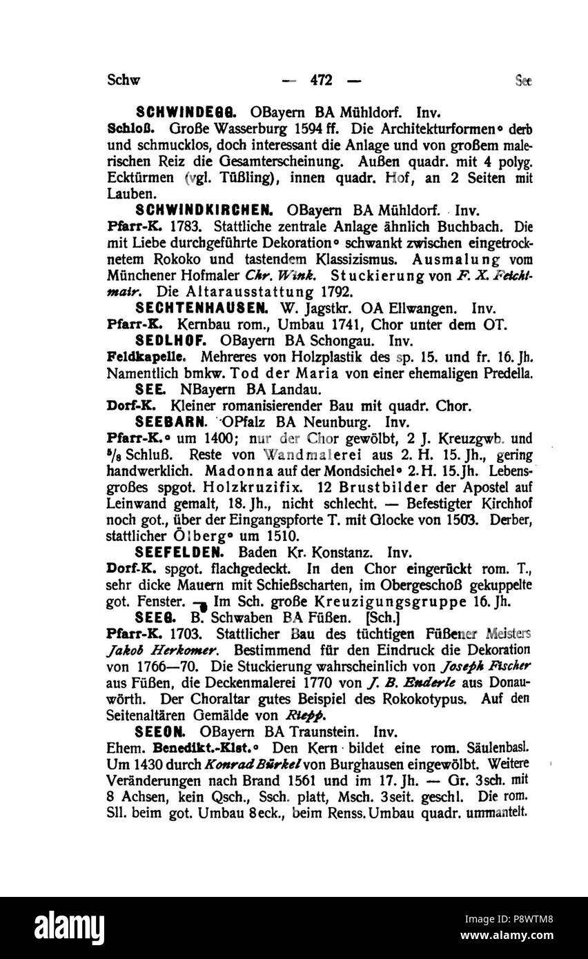 97 De Handbuch der deutschen Kunstdenkmäler III 487 Foto Stock