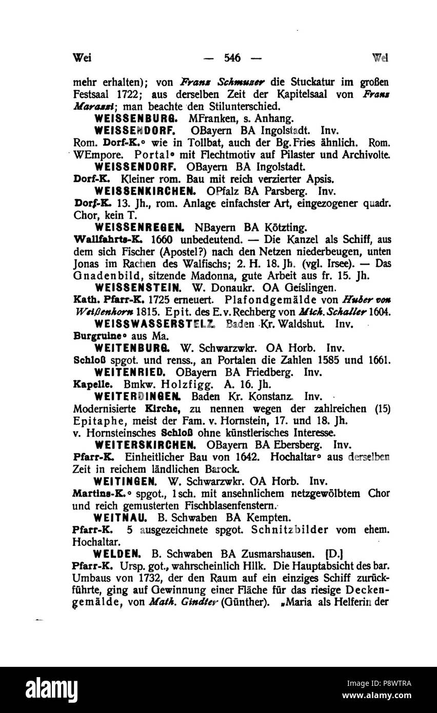 97 De Handbuch der deutschen Kunstdenkmäler III 561 Foto Stock