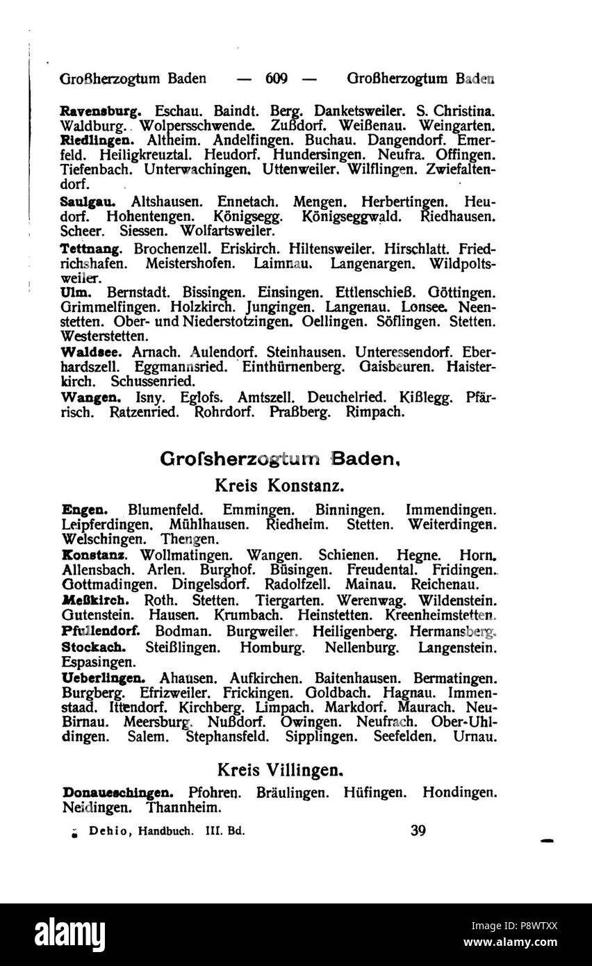 98 De Handbuch der deutschen Kunstdenkmäler III 624 Foto Stock