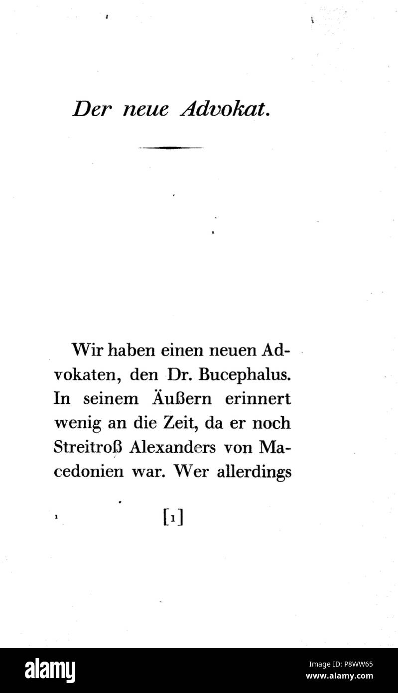 98 De Kafka Landarzt 001 Foto Stock