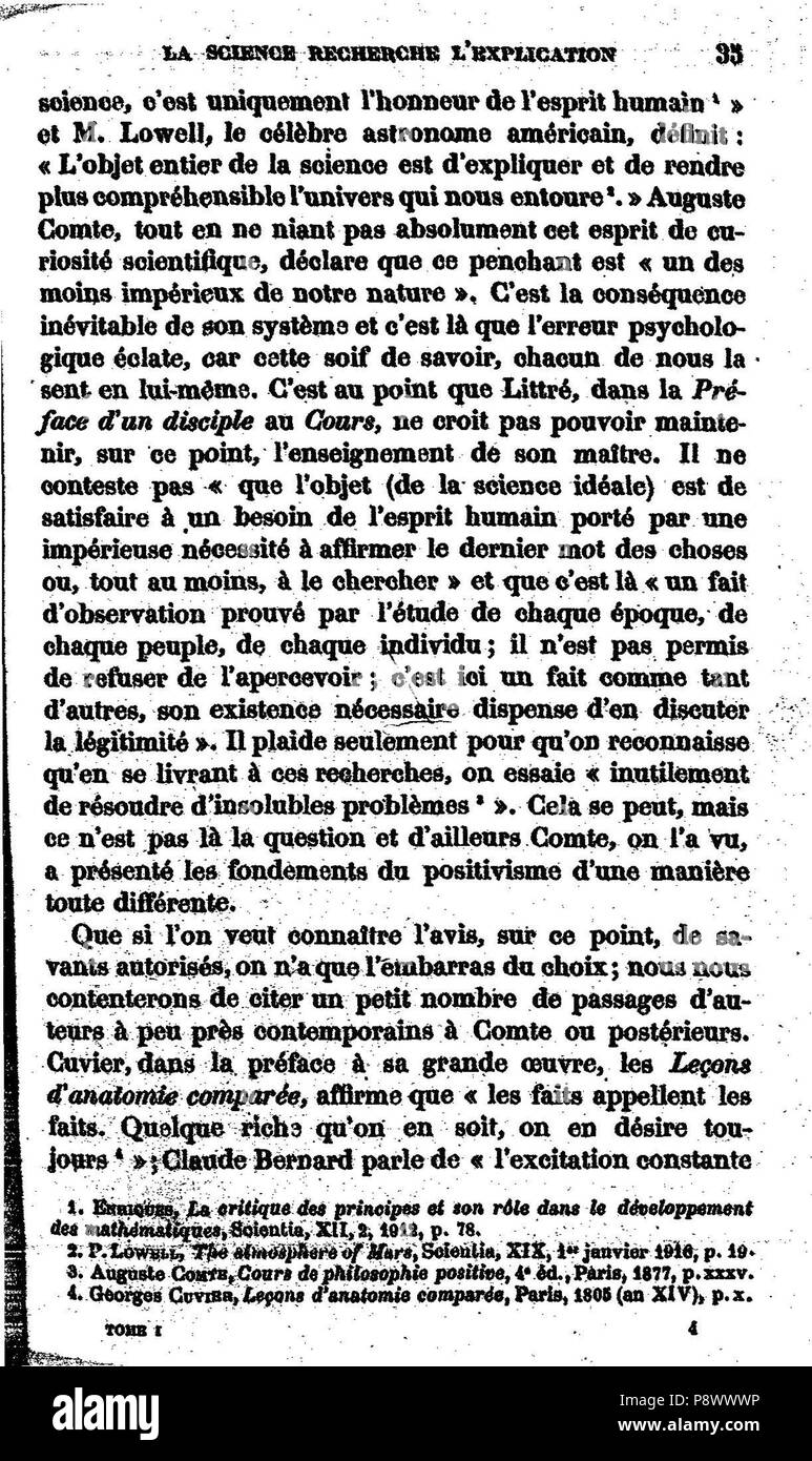 . 101 de l'esplicitazione dans les Sciences I, 049 Foto Stock