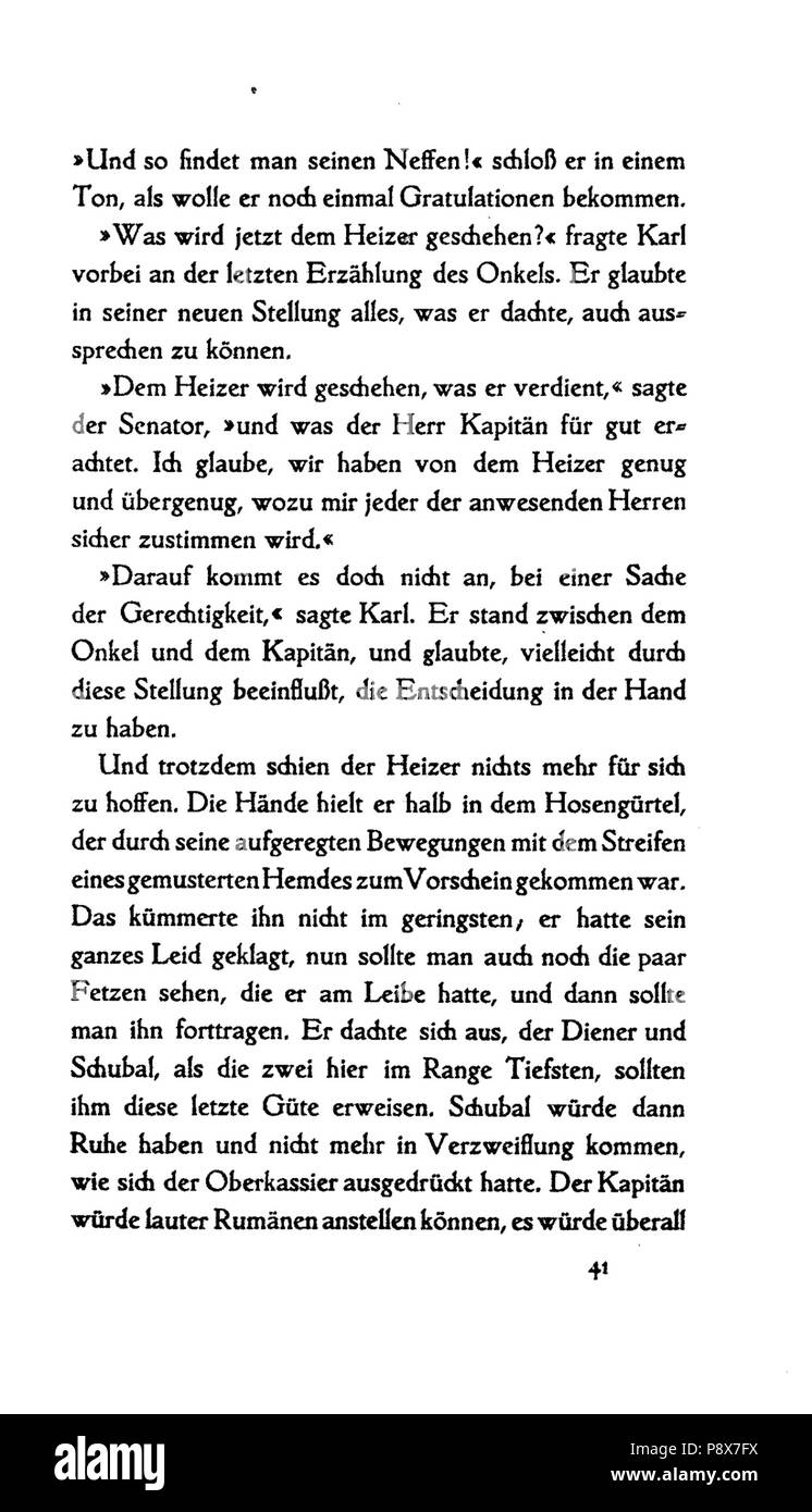 89 De Der Heizer. Ein Fragment 41 Foto Stock